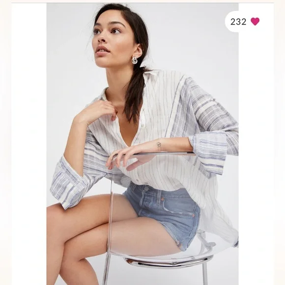 Free people live free buttondown - Picture 1 of 6